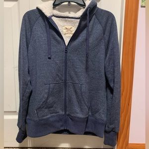 Faded Glory junior’s medium blue fleece jacket